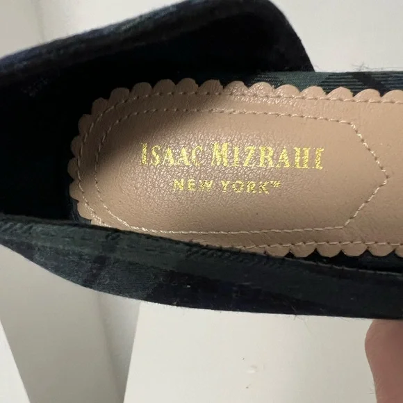 Blue and Green Plaid Women's Flats - Picture 3 of 4